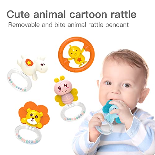 Lcasio Baby Crib Mobile with Music and Night Light - Blue