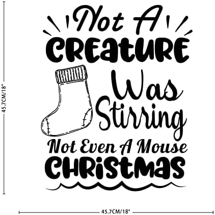 Not A Creature Was Stirring Wall Art Stickers