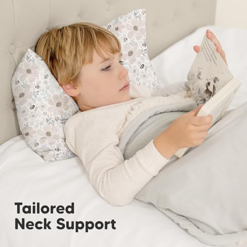 KeaBabies Toddler Pillow with Flora Vale Case