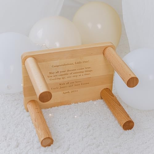 Personalized Name Wooden Toddler Stool