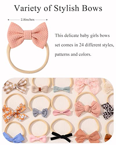 Jollybows 40pcs Baby Girls Hair Bows Headband