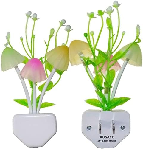 AUSAYE 2 Pack LED Sensor Night Light Mushroom Decor