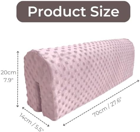 Wonder Space Toddler Bed Rail Bumpers - Anti-Collision Safety Padding Pink 23ft