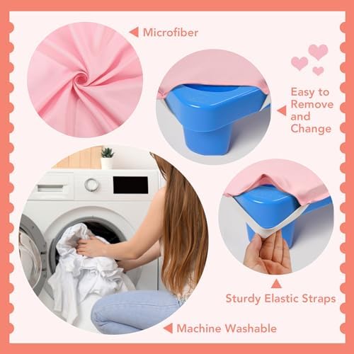 RowinsyDD 2 Pcs Pink Microfiber Cot Sheets 23x51