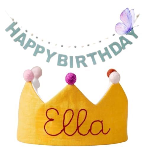 Custom Name Birthday Crown for Girls