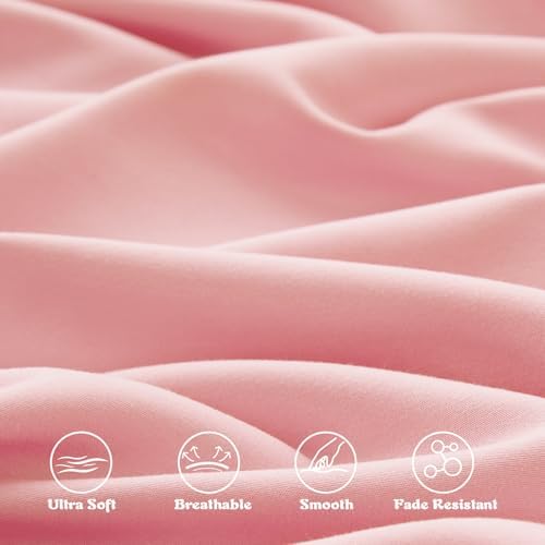 KKJIAF Toddler Sheet Set 3 Piece Light Pink