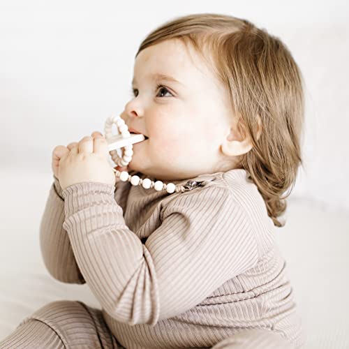 Ryan Rose Cutie Bit Teether Ivory 1