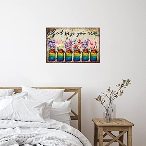 God Says You Are Unique Wall Sticker 18 Inch 1