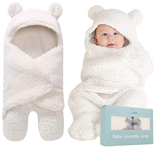 BlueMello Ultra-Soft Swaddle Blanket for Newborns 0-6 Months