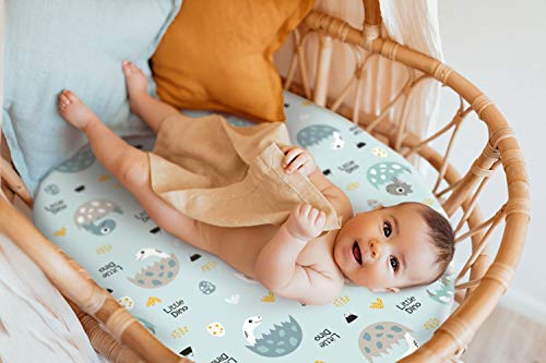 GRSSDER Stretchy Fitted Bassinet Sheet Set 2 Pack