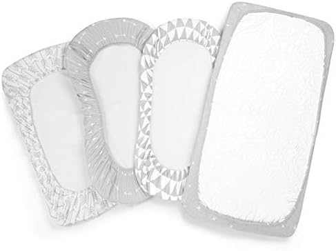 BaeBae Goods Bassinet Bed Sheets 4 Pack