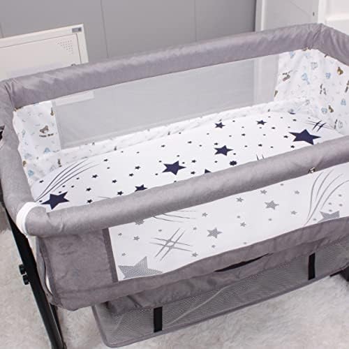 Belsden 3-Pack Bassinet Sheet Set with Flexible Fit and Soft Material