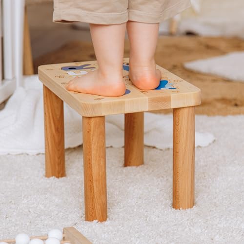 Personalized Name Wooden Toddler Stool