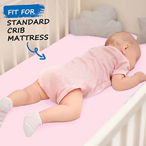 Coldwind Crib Sheets Girl 2 Pack Pink Violet