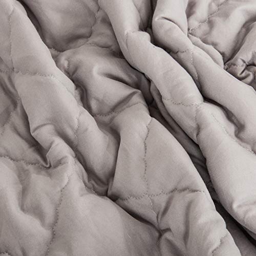 NTBAY Down Alternative Toddler Quilt - Smoke Grey 39x47