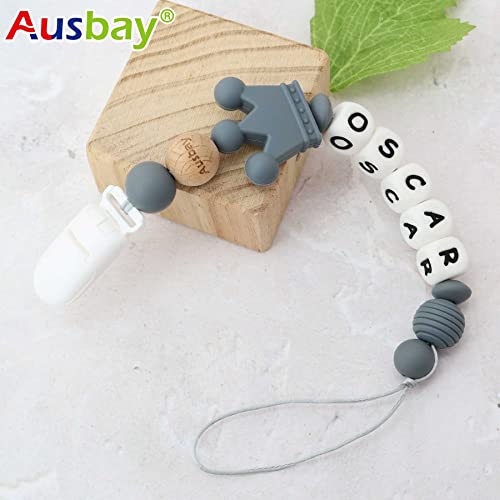 Personalized Pacifier Clip with Name for Boy or Girl