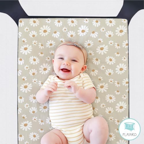 The Peanutshell 3-Pack Daisy Dreams Playard Sheets