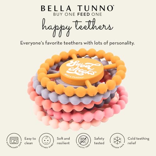 Bella Tunno Happy Teether for Girls Soft Grip Teething Ring