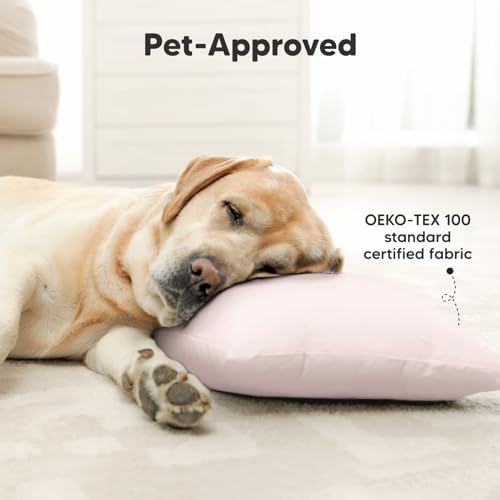 KeaBabies Toddler Pillow 2-Pack Mist Pink