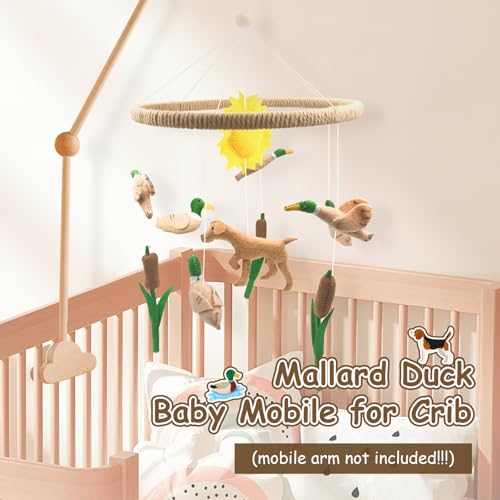 Teeloray Duck Hunting Baby Crib Mobile for Boys Girls