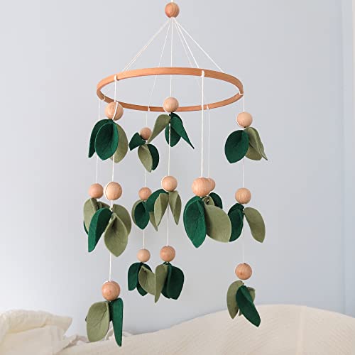 Forest Baby Mobile with Wooden Beads