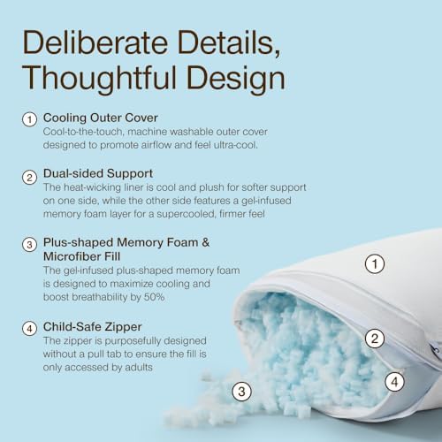 Cool Adjustable Cooling Toddler Pillow 13x19