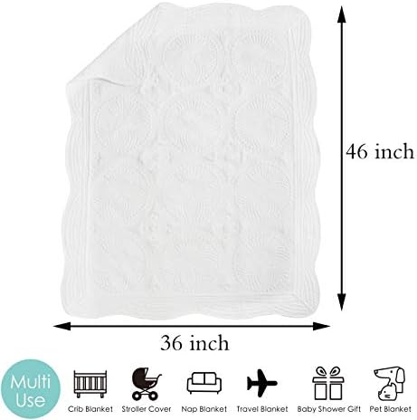 MONOBLANKS Baby Quilt Personalized Monogram Lightweight Embossed Throw Blanket