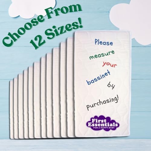 First Essentials Baby Bassinet Mattress Pad 16X28