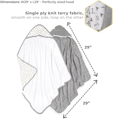 Burts Bees Baby Organic Cotton Hooded Towels 2-Pack 1
