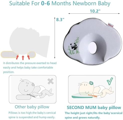 Newborn Baby Headrest Pillow - Panda Design