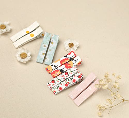 Fancy Clouds 20pcs Flower Hair Clips for Girls Women Kids