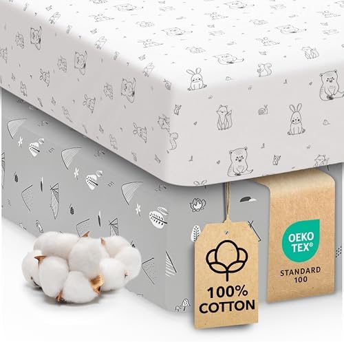 Sweety Fox 2-Pack Crib Sheets - Woodland Design 1
