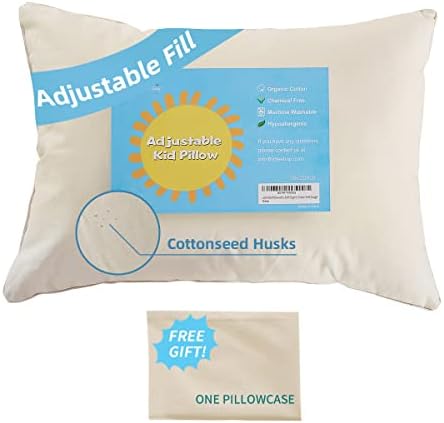 LOFE Organic Pillow with Case - 20x26 Adjustable Loft 1