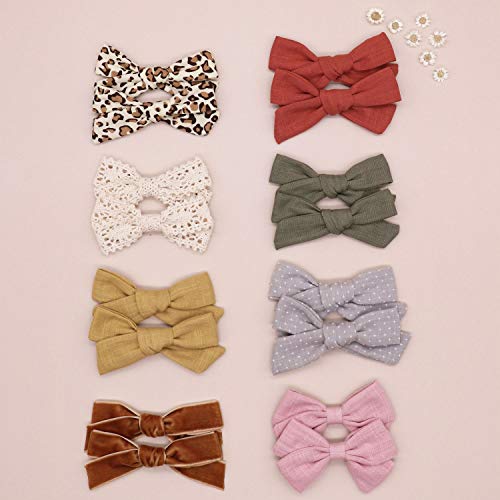 16 Piece Baby Girl Hair Bow Clips Barrettes Set