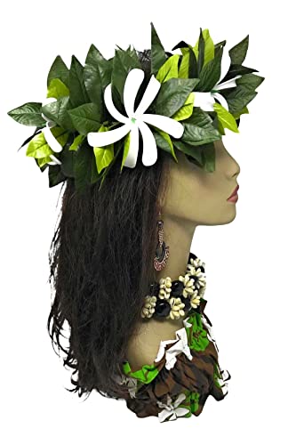 Handmade Tropical Tiare Maile Headpiece Hawaiian Haku