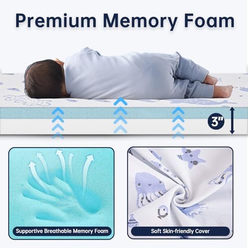 Pack and Play Mattress with Dual Sided Foam 38x26