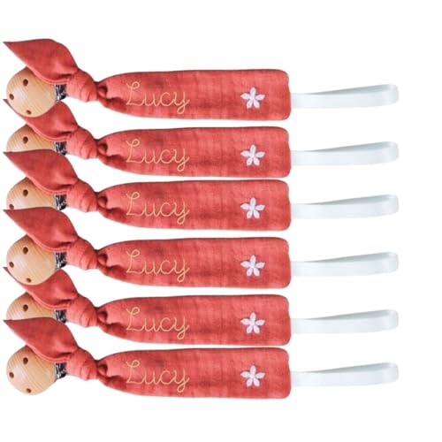 Personalized Wooden Pacifier Clip with Embroidery 1