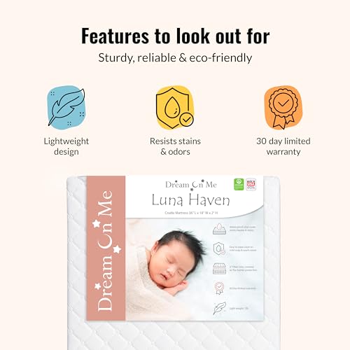 Dream On Me Luna Haven Cradle Mattress 2