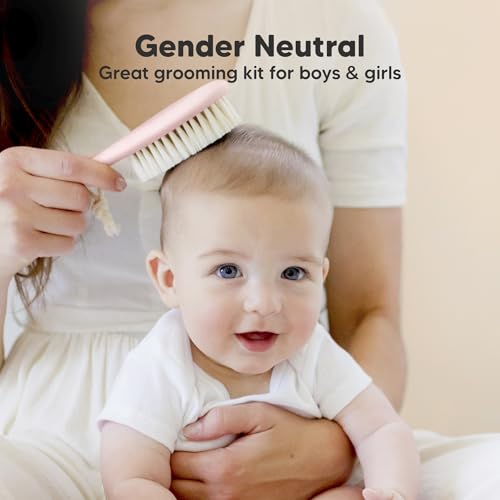 KeaBabies Baby Hair Brush and Comb Set for Newborns