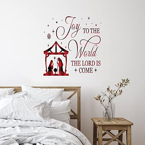 Joy to the World The Lord is Come Vinyl Wall Sticker