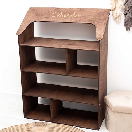 Enjoy The Wood Wooden Dollhouse Bookcase - Pink