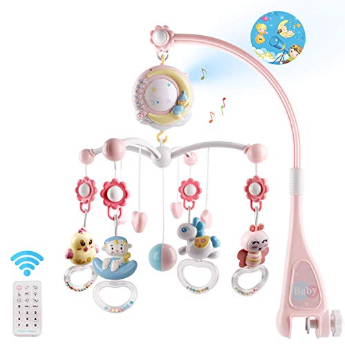 Mini Tudou Musical Crib Mobile with Lights and Remote Control