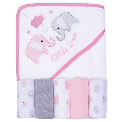 Viviland Baby Towel Set with 5 Washcloths 1