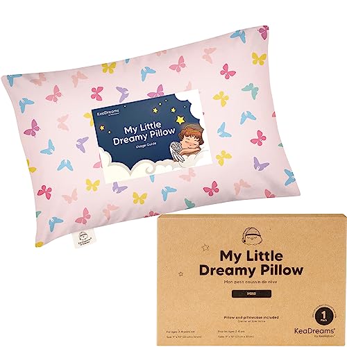 KeaBabies Mini Toddler Pillow - 9x13 Organic Sleep Pillow