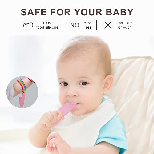 0-BPA Silicone Teething Toys 4 Pack for 6-12 Months