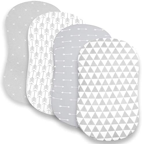 BaeBae Goods Bassinet Bed Sheets 4 Pack