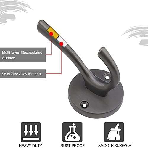 LEVINE 6 Pack Heavy Duty Wall Hooks