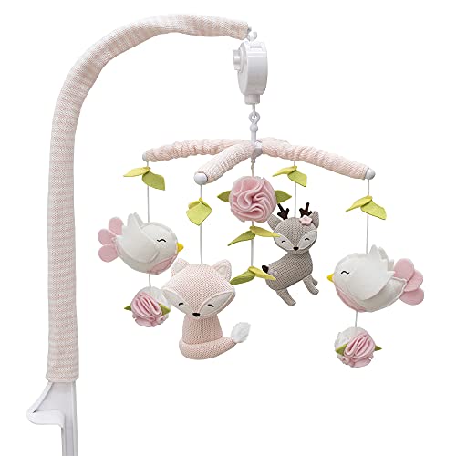 Living Textiles Ava Birds Musical Mobile - Crib Toy with 12 Lullabies