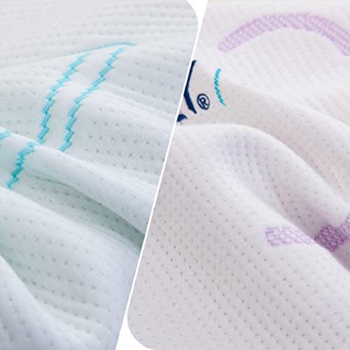MLILY Kids Adjustable Memory Foam Pillow - 12x20 Inch Blue