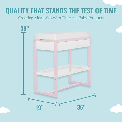 Dream On Me Arlo Changing Table Blush Pink 1